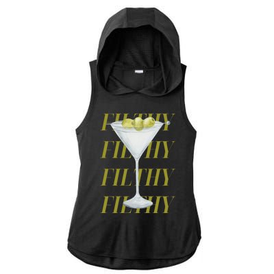 Filthy Martini Ladies PosiCharge Tri-Blend Wicking Draft Hoodie Tank