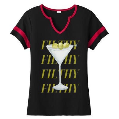 Filthy Martini Ladies Halftime Notch Neck Tee