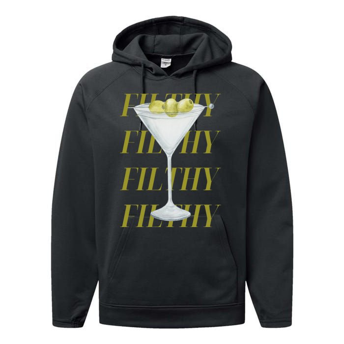 Filthy Martini Performance Fleece Hoodie