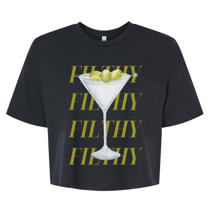 Filthy Martini Bella+Canvas Jersey Crop Tee