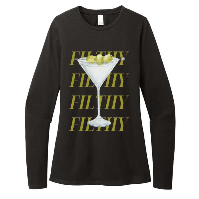 Filthy Martini Womens CVC Long Sleeve Shirt