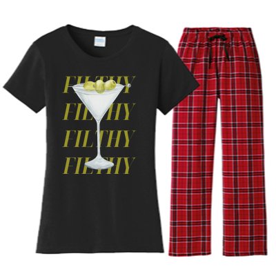 Filthy Martini Women's Flannel Pajama Set