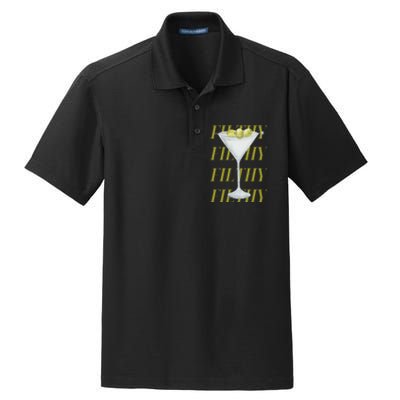 Filthy Martini Dry Zone Grid Polo