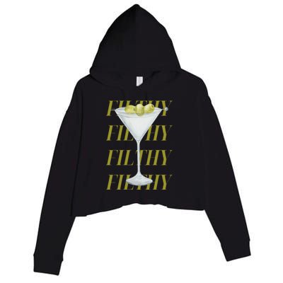 Filthy Martini Crop Fleece Hoodie