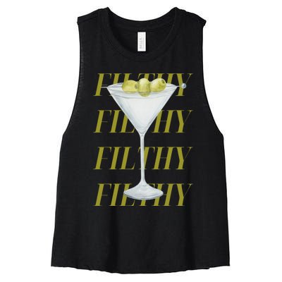 Filthy Martini Women's Racerback Cropped Tank