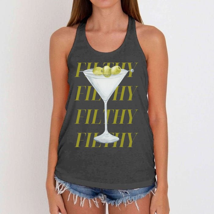 Filthy Martini Women's Knotted Racerback Tank