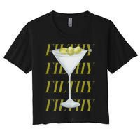 Filthy Martini Women's Crop Top Tee