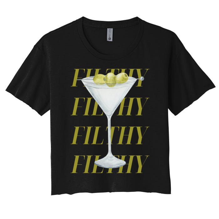 Filthy Martini Women's Crop Top Tee