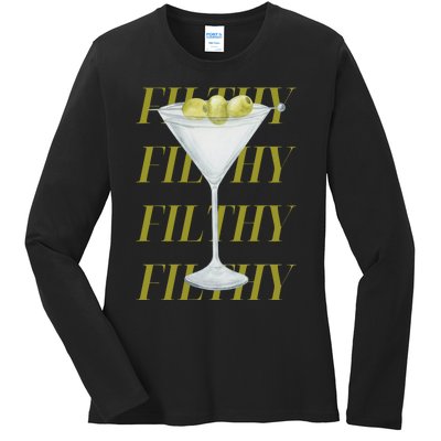 Filthy Martini Ladies Long Sleeve Shirt