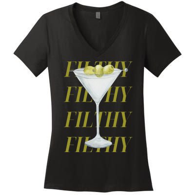 Filthy Martini Women's V-Neck T-Shirt