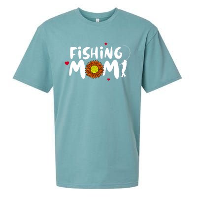 Fishing Mom Gift Sueded Cloud Jersey T-Shirt