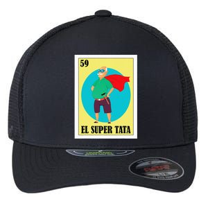 Funny Mexican Grandpa Design El Super Tata Flexfit Unipanel Trucker Cap