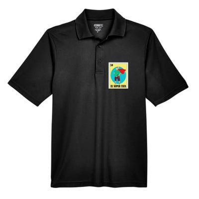 Funny Mexican Grandpa Design El Super Tata Men's Origin Performance Pique Polo