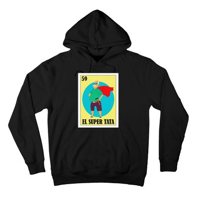 Funny Mexican Grandpa Design El Super Tata Hoodie