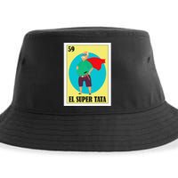 Funny Mexican Grandpa Design El Super Tata Sustainable Bucket Hat