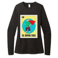 Funny Mexican Grandpa Design El Super Tata Womens CVC Long Sleeve Shirt