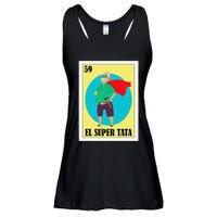 Funny Mexican Grandpa Design El Super Tata Ladies Essential Flowy Tank