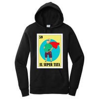 Funny Mexican Grandpa Design El Super Tata Women's Pullover Hoodie