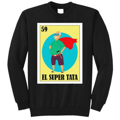 Funny Mexican Grandpa Design El Super Tata Tall Sweatshirt