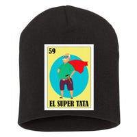 Funny Mexican Grandpa Design El Super Tata Short Acrylic Beanie