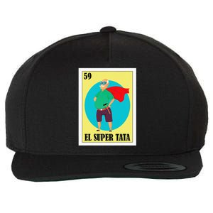 Funny Mexican Grandpa Design El Super Tata Wool Snapback Cap