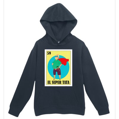 Funny Mexican Grandpa Design El Super Tata Urban Pullover Hoodie