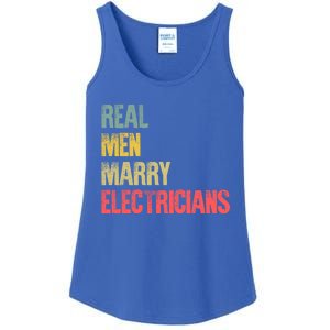 Funny Marriage Gift Real Marry Electricians Groom Cool Gift Ladies Essential Tank