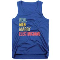 Funny Marriage Gift Real Marry Electricians Groom Cool Gift Tank Top