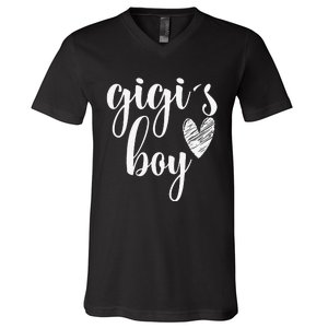 Funny Matching Gigi For Grandma Whit Mother's Day V-Neck T-Shirt