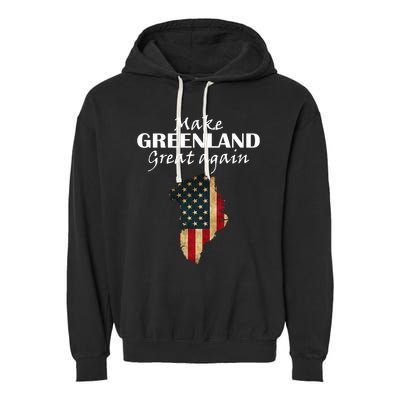 Funny Make Greenland Great Again Garment-Dyed Fleece Hoodie