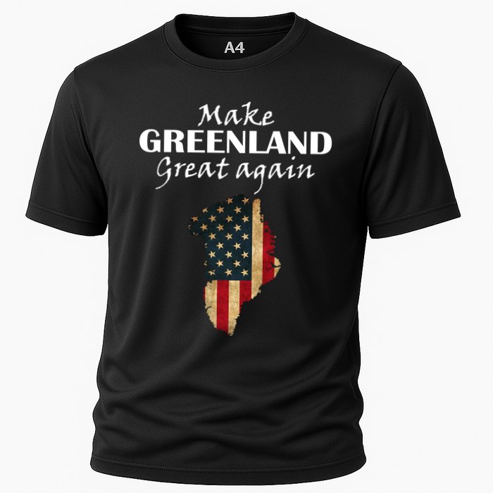 Funny Make Greenland Great Again Cooling Performance Crew T-Shirt