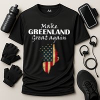 Funny Make Greenland Great Again Cooling Performance Crew T-Shirt