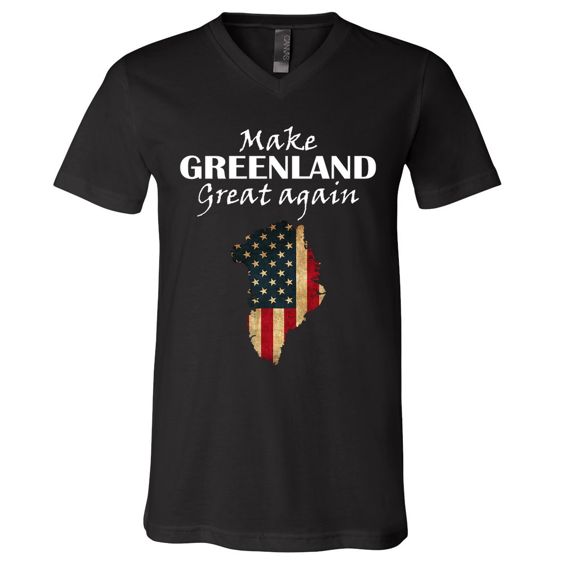 Funny Make Greenland Great Again V-Neck T-Shirt
