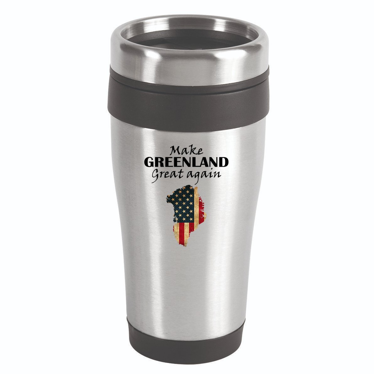 Funny Make Greenland Great Again 16oz Travel Tumbler