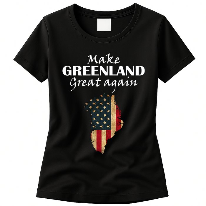 Funny Make Greenland Great Again Womens T-Shirt