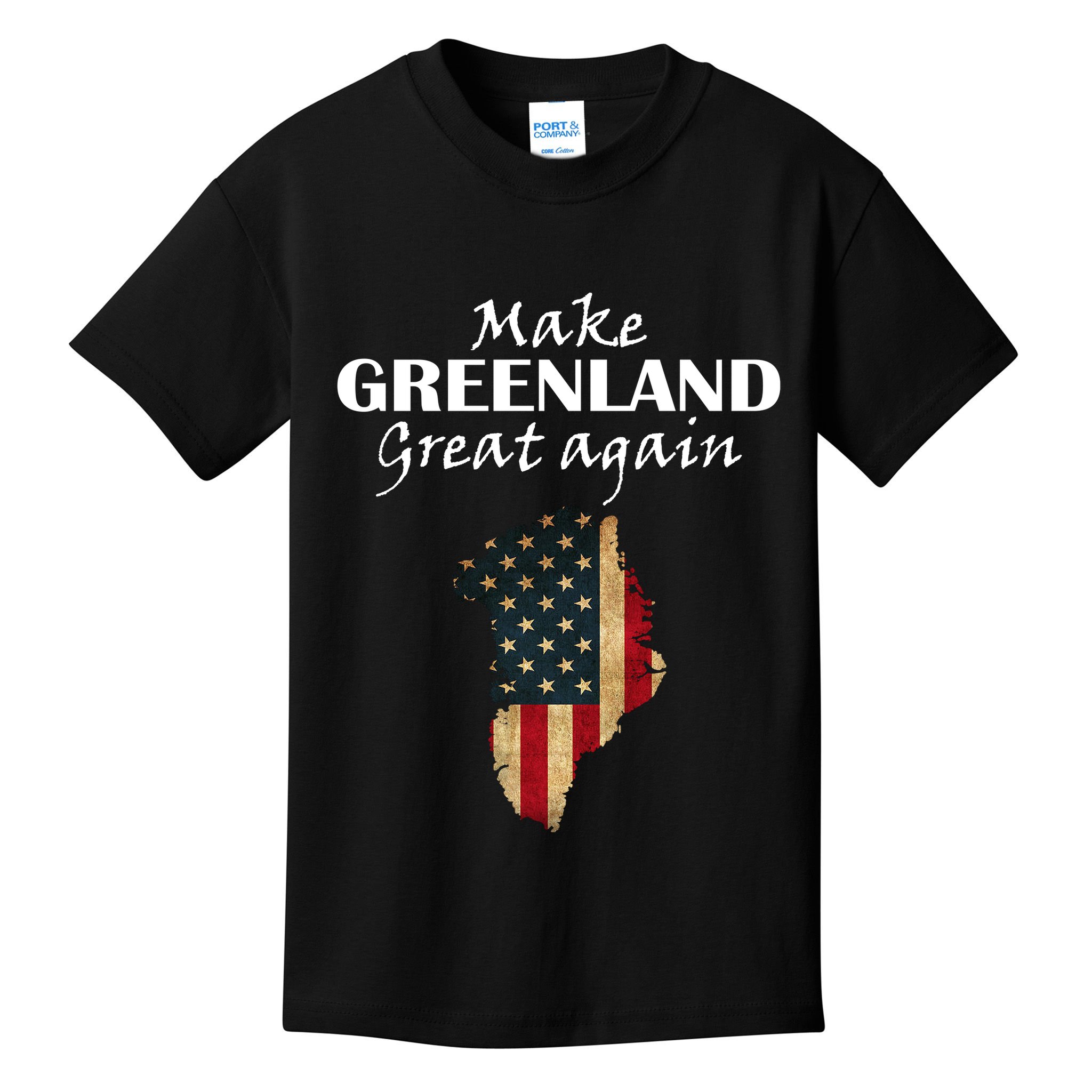 Funny Make Greenland Great Again Kids T-Shirt