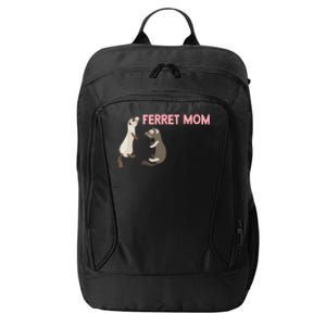 Ferret Mom Gift City Backpack