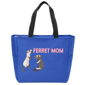 Ferret Mom Gift Zip Tote Bag