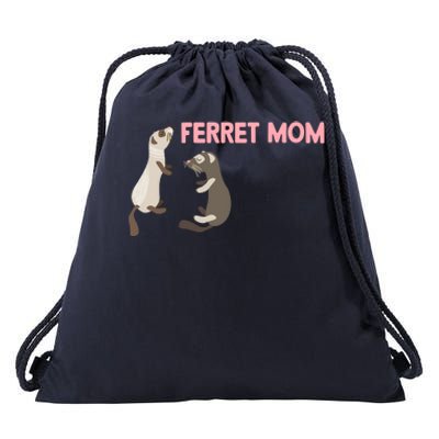 Ferret Mom Gift Drawstring Bag