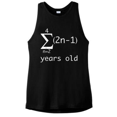 Funny Math Geek Shirt-15th Birthday 15 Years Old Boy, Girl Ladies PosiCharge Tri-Blend Wicking Tank