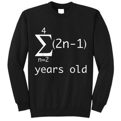 Funny Math Geek Shirt-15th Birthday 15 Years Old Boy, Girl Tall Sweatshirt
