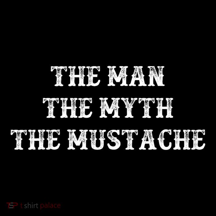 Funny Mustache Gift The Man The Myth The Mustache Magnet