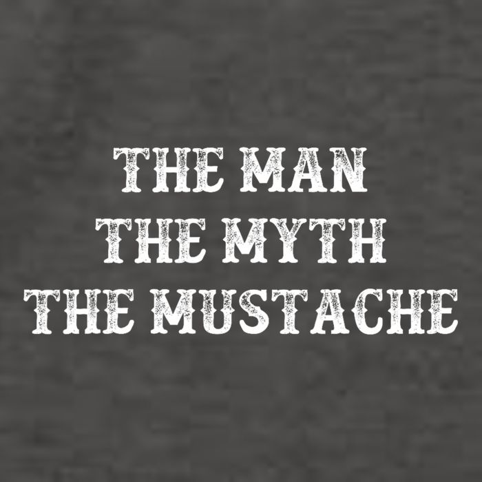 Funny Mustache Gift The Man The Myth The Mustache Vector Backpack