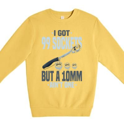 Funny Mechanic Gift For A Car Mechanic Gift Premium Crewneck Sweatshirt