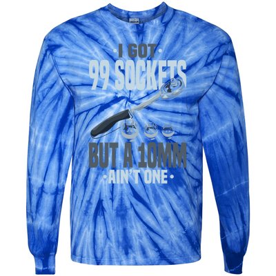 Funny Mechanic Gift For A Car Mechanic Gift Tie-Dye Long Sleeve Shirt