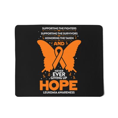 Faith My God Is Stronger Than Leukemia Awareness Ribbon Mousepad