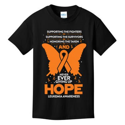 Faith My God Is Stronger Than Leukemia Awareness Ribbon Kids T-Shirt