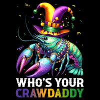 Funny Mardi Gras Whos Your Crawdaddy Crawfish Jester Beads Doggie Tank