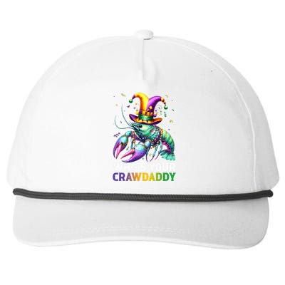 Funny Mardi Gras Whos Your Crawdaddy Crawfish Jester Beads Snapback Five-Panel Rope Hat