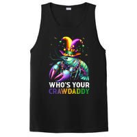 Funny Mardi Gras Whos Your Crawdaddy Crawfish Jester Beads PosiCharge Competitor Tank